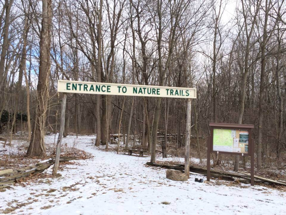 hayes arboretum nature trail entrance